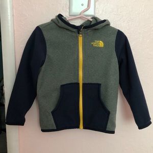 North Face toddler fleece zip up hoodie